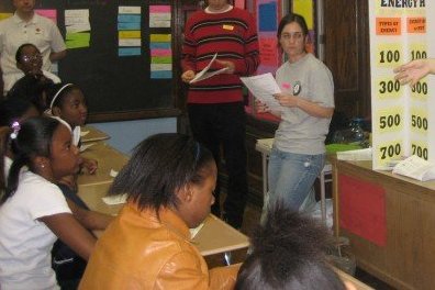 Photo: Katie Harr, Red Cross Safe Families AmeriCorps Member, MLK Day 2006