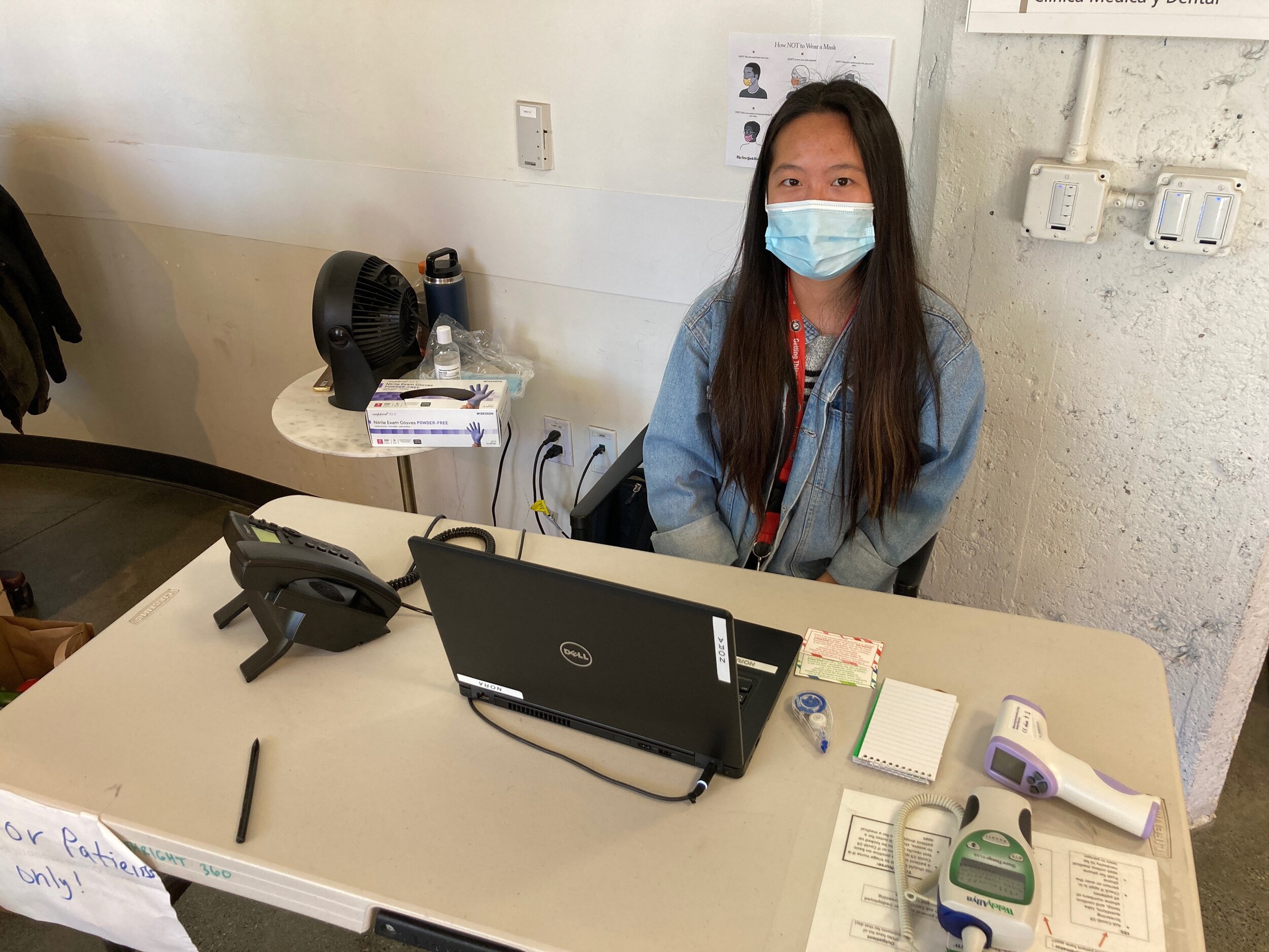 NHC SF AmeriCorps Member Lucy Zhang serving at HR360