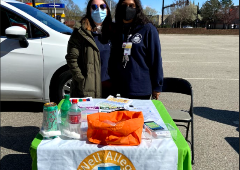 NHC PGH members Mira and Maria at an outdoor health fair