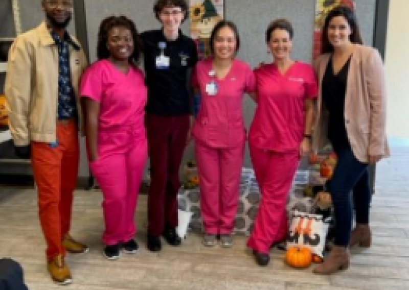 Pictured is NHC FL AmeriCorps members with staff from The PLAYERS Center for Child Health 