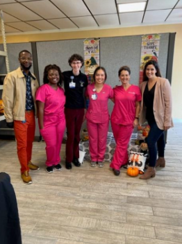 Pictured is NHC FL AmeriCorps members with staff from The PLAYERS Center for Child Health 